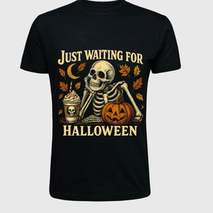 ILTEX Apparel Adult Clothing Waiting For Halloween Tee