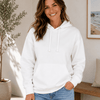 Adult Comfort Plain Pullover Hoodie - White