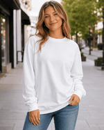 ILTEX Apparel Adult Clothing White / Small Adult Cotton-Feel Polyester Sweatshirt | 17 Colors