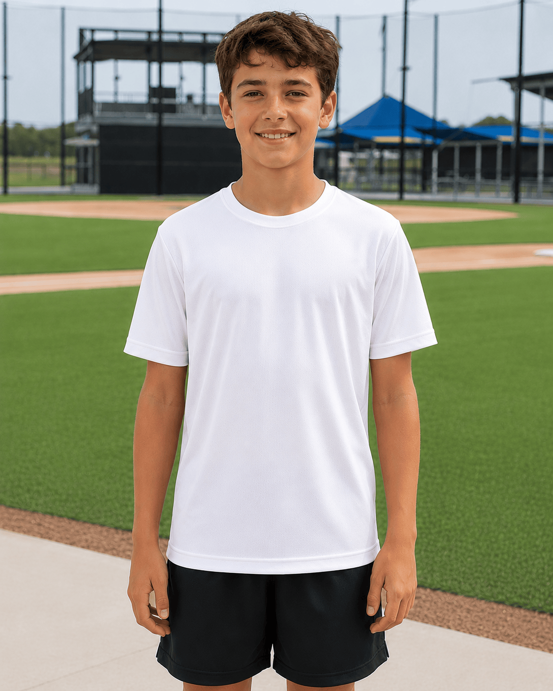 ILTEX Apparel Adult Clothing White / Y-XSmall Youth Dri-Fit Performance Tee