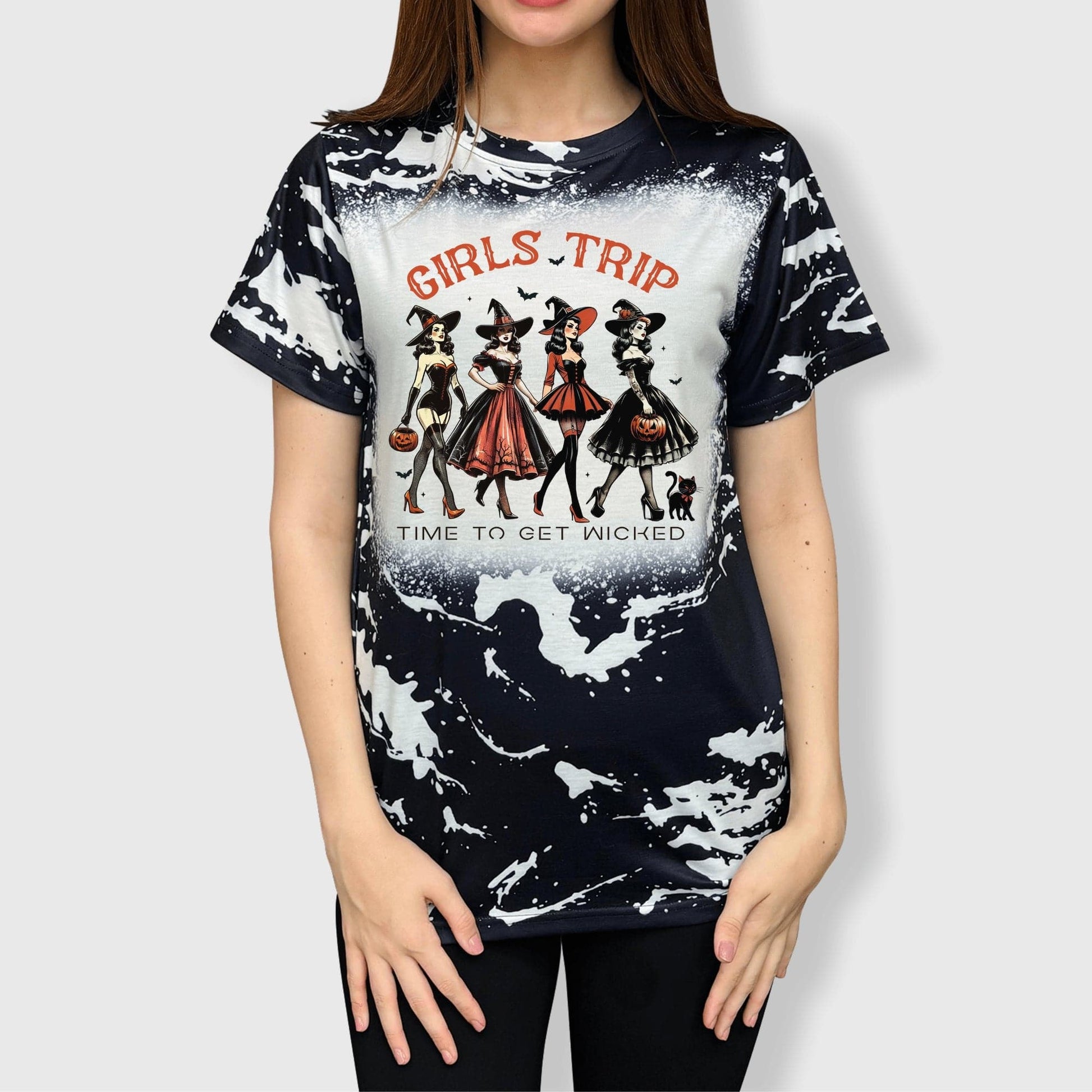 ILTEX Apparel Adult Clothing Witchy Girls Trip Halloween Tee