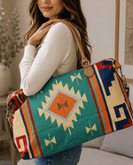 ILTEX Apparel Aztec Green Weekender Bag
