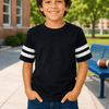 2 Stripes Jersey T-Shirt Kids - Black