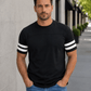 ILTEX Apparel Black / Small 2 Stripes Jersey T-Shirt