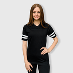 ILTEX Apparel Black / Small 2 Stripes Jersey T-Shirt