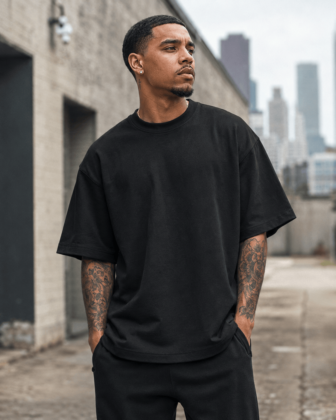 ILTEX Apparel Black / Small Adult Premium 7.7oz Tee | UH77