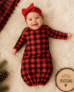 ILTEX Apparel Buffalo Plaid Toddler Gown