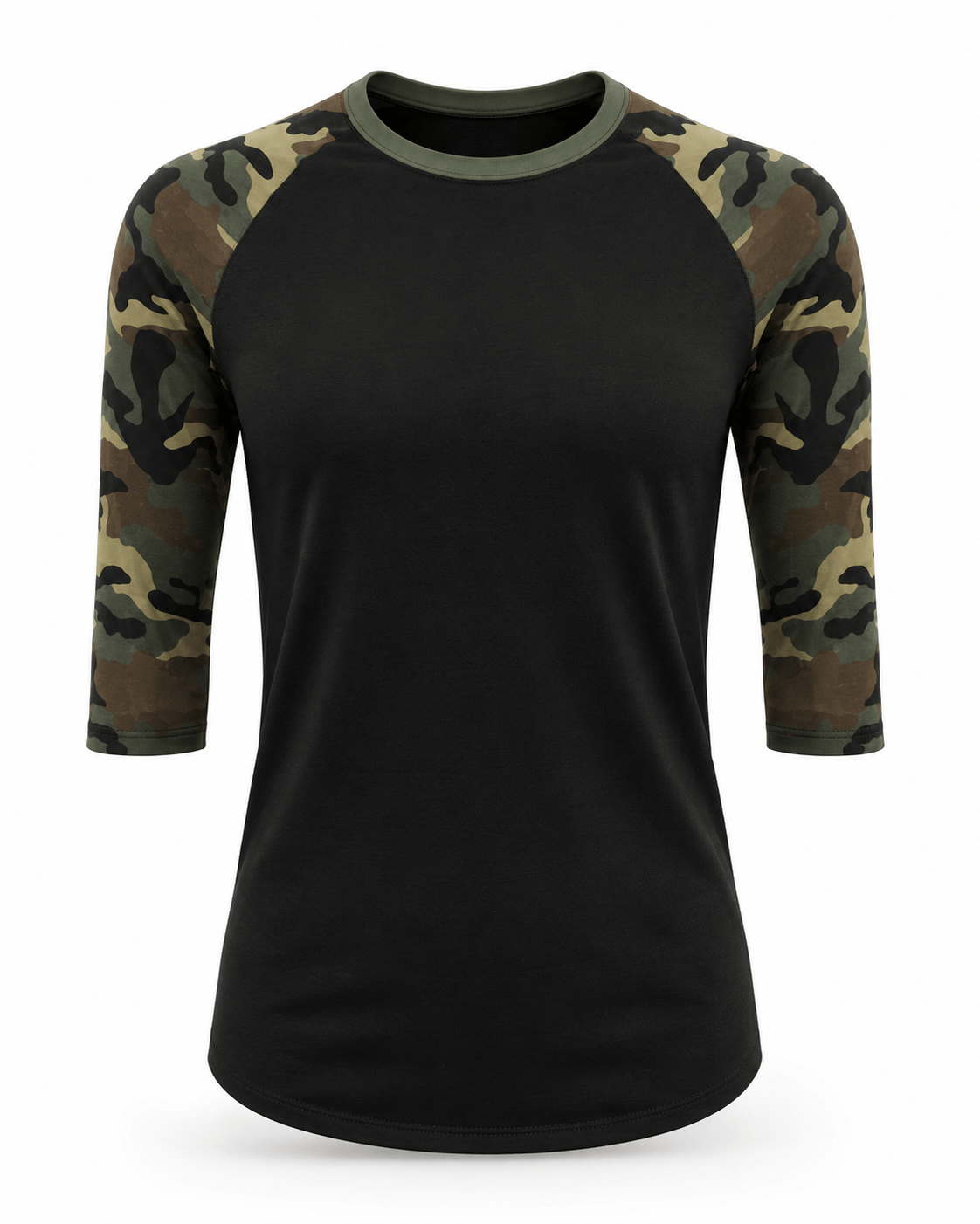 ILTEX Apparel Camouflage Raglan Camouflage Raglan Black/Camo