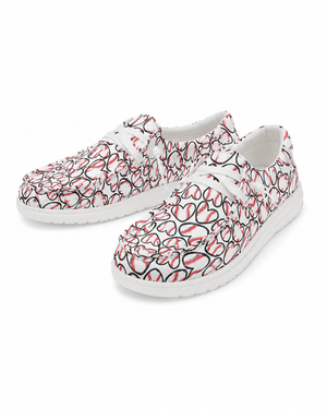 ILTEX Apparel Canvas Baseball Hearts Shoes