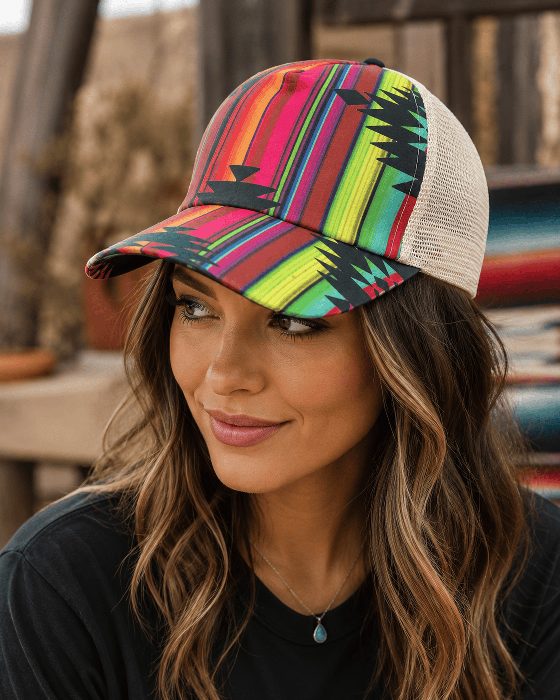 ILTEX Apparel Caps Aztec Multicolored Cap