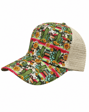 ILTEX Apparel Caps Cactus Serape Sunflower Cap