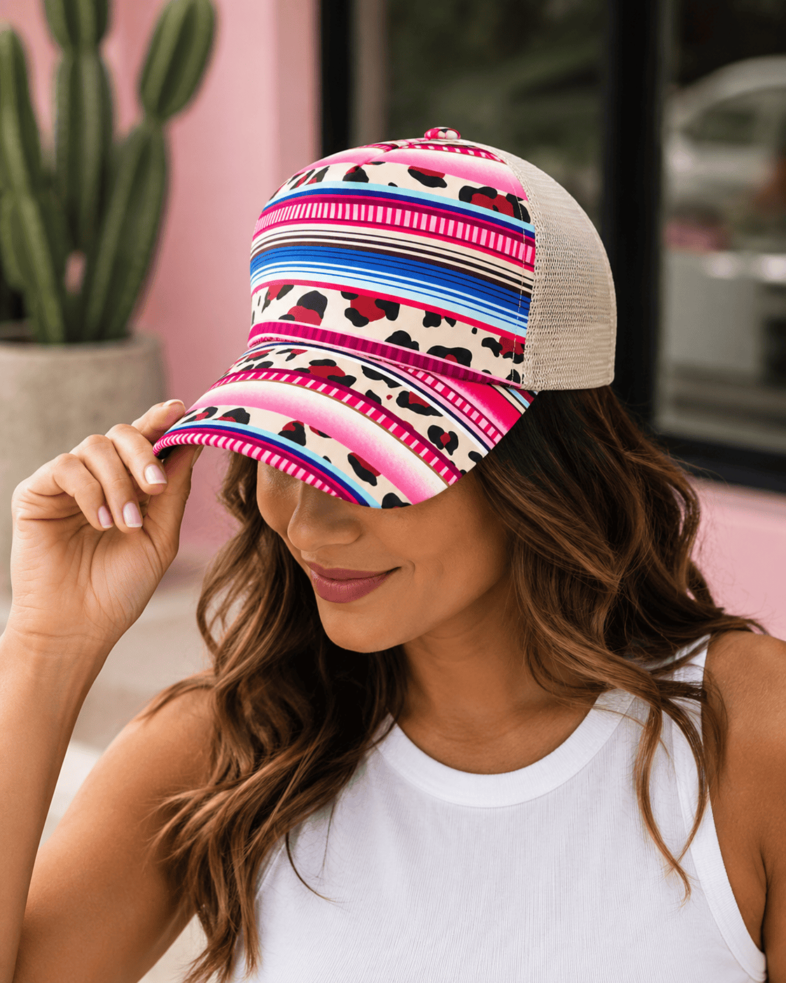 ILTEX Apparel Caps Serape Cheetah Cap