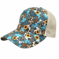 ILTEX Apparel Caps Turquoise Cross Printed Cap
