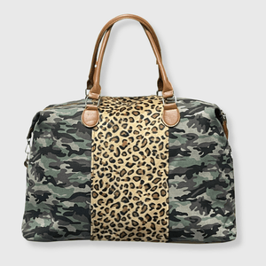 ILTEX Apparel Cheetah Camouflage Weekender Bag