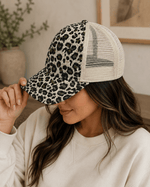 ILTEX Apparel Cheetah Cream Cap
