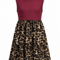 ILTEX Apparel Cheetah Maroon Maxi Dress Kids