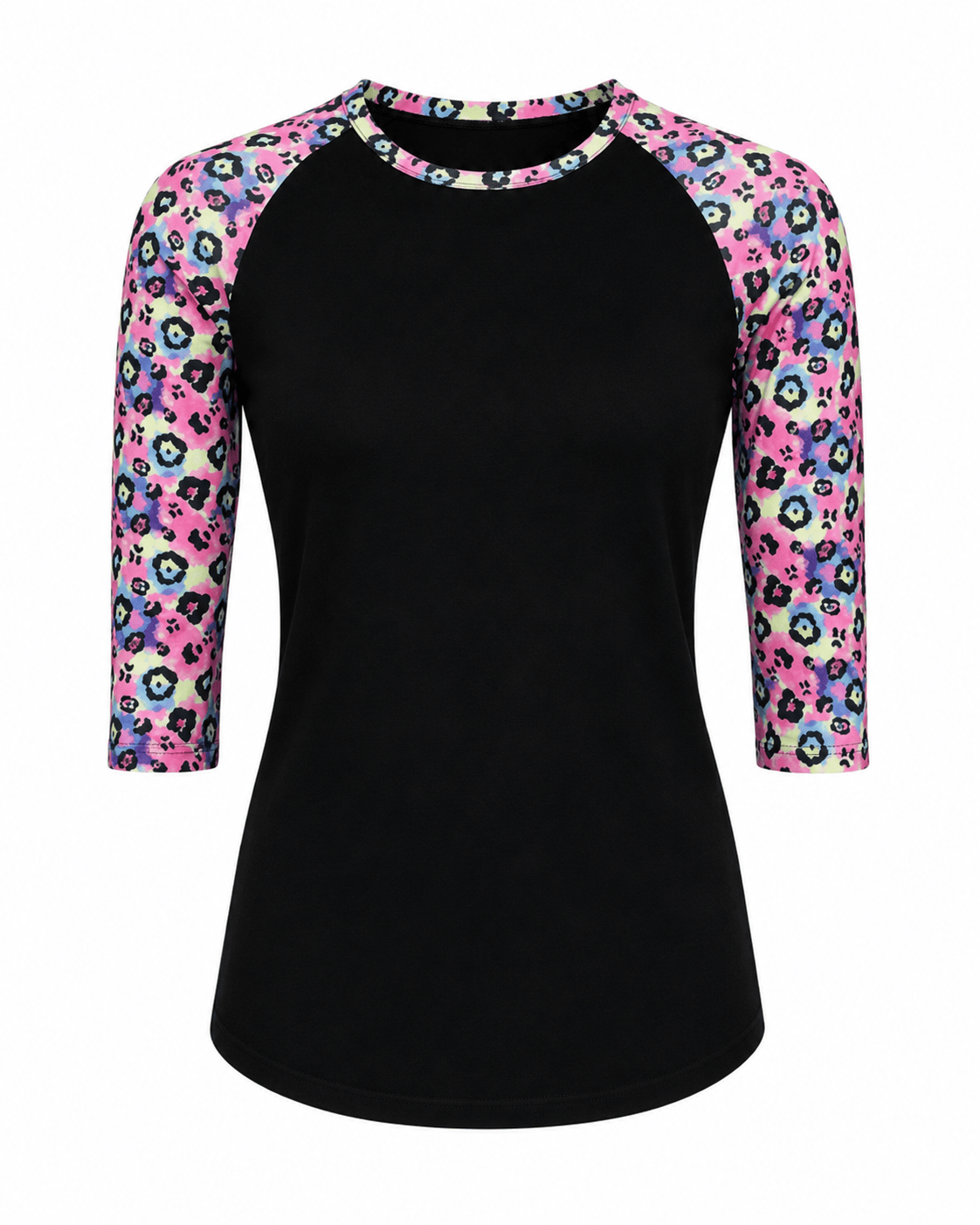ILTEX Apparel Cheetah Multi Pink Black Top