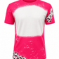 ILTEX Apparel Cheetah Pink Faux Bleached Kids Top