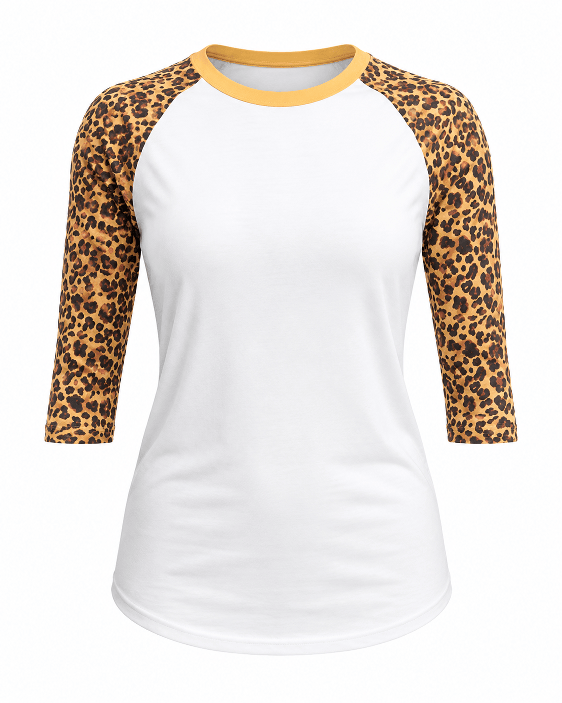 ILTEX Apparel Cheetah Raglan Cheetah Raglan White/Cheetah Adult
