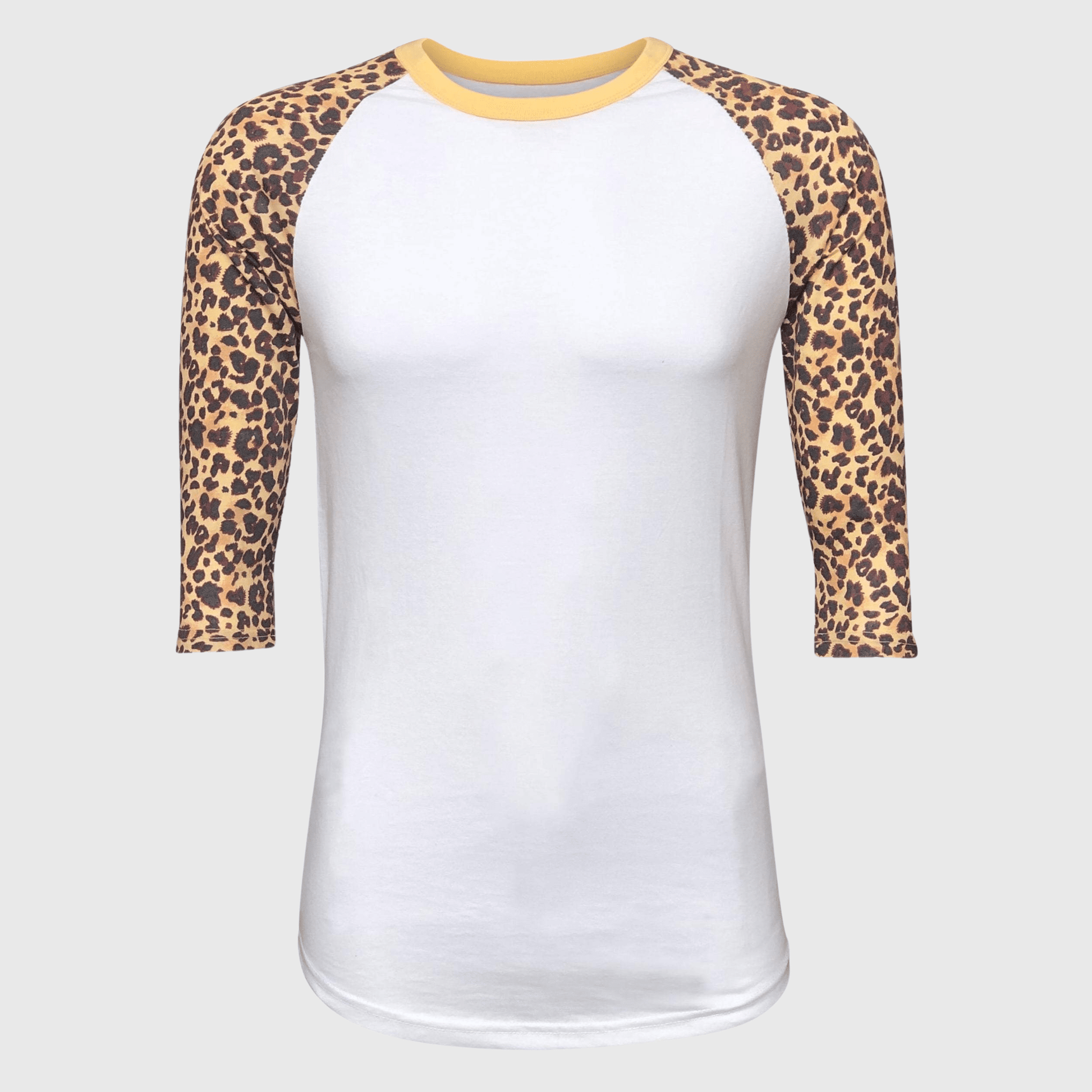 ILTEX Apparel Cheetah Raglan Cheetah Raglan White/Cheetah Adult