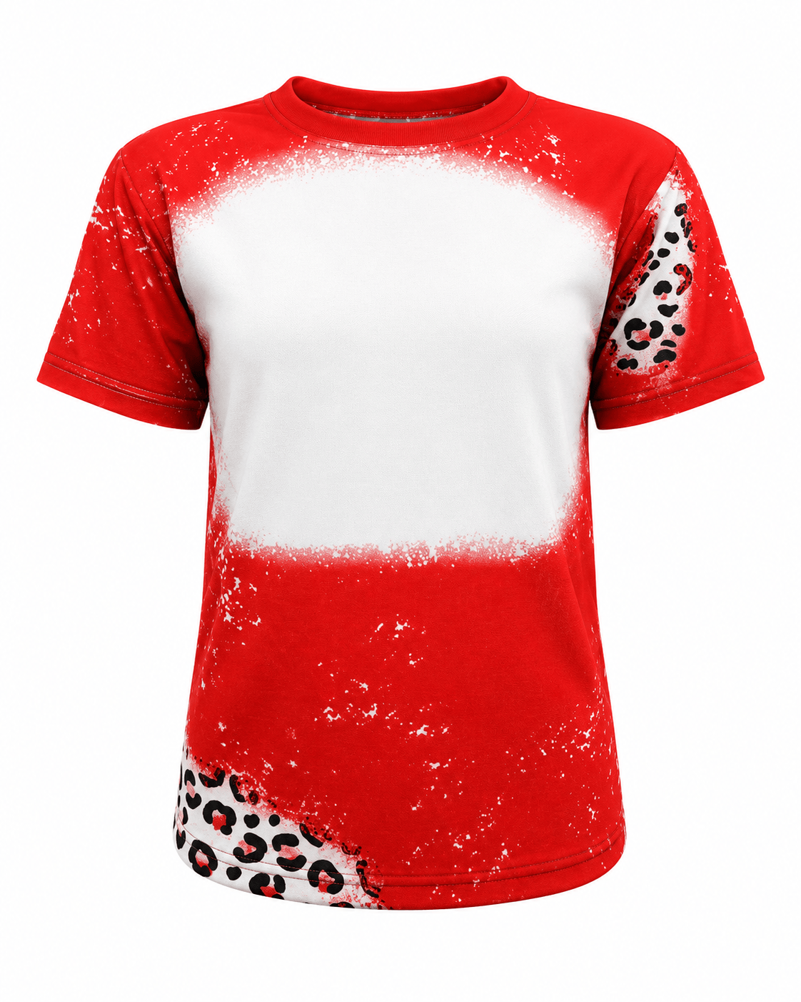 ILTEX Apparel Cheetah Red Faux Bleached Kids Top