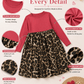 ILTEX Apparel Cheetah Red Long Sleeve Maxi Dress Kids