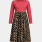 ILTEX Apparel Cheetah Red Long Sleeve Maxi Dress Kids