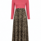 ILTEX Apparel Cheetah Red Long Sleeve Maxi Dress Women