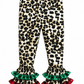ILTEX Apparel Cheetah Ruffle Green Red Plaid Pants