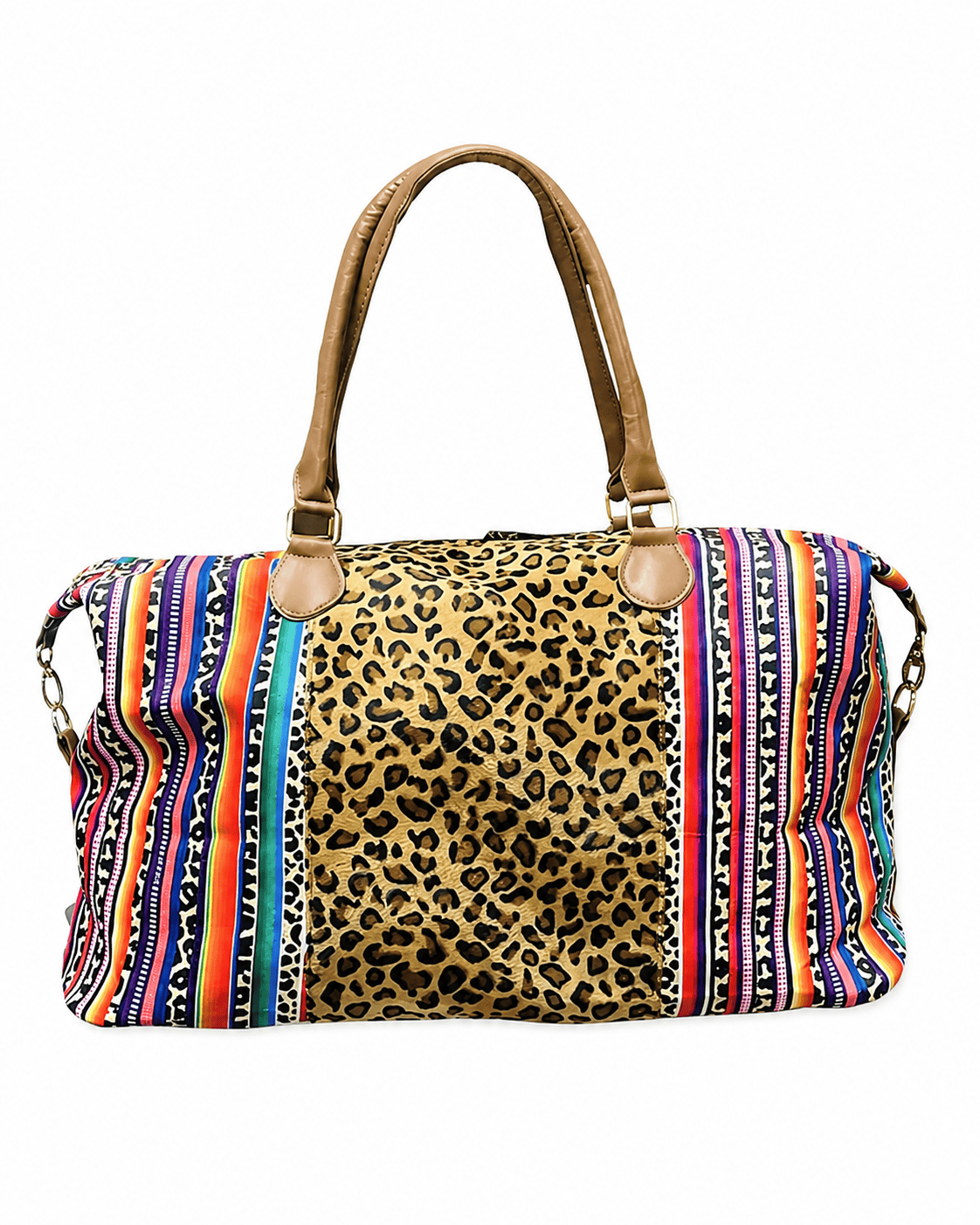 ILTEX Apparel Cheetah Serape Weekender Bag