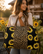 ILTEX Apparel Cheetah Sunflower Weekender Bag