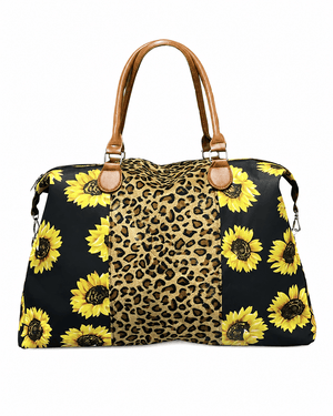 ILTEX Apparel Cheetah Sunflower Weekender Bag