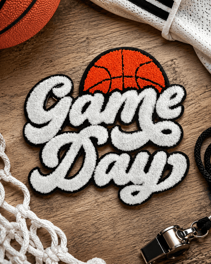 ILTEX Apparel Chenille Patches Basketball CP1210 - Game Day Chenille Patch