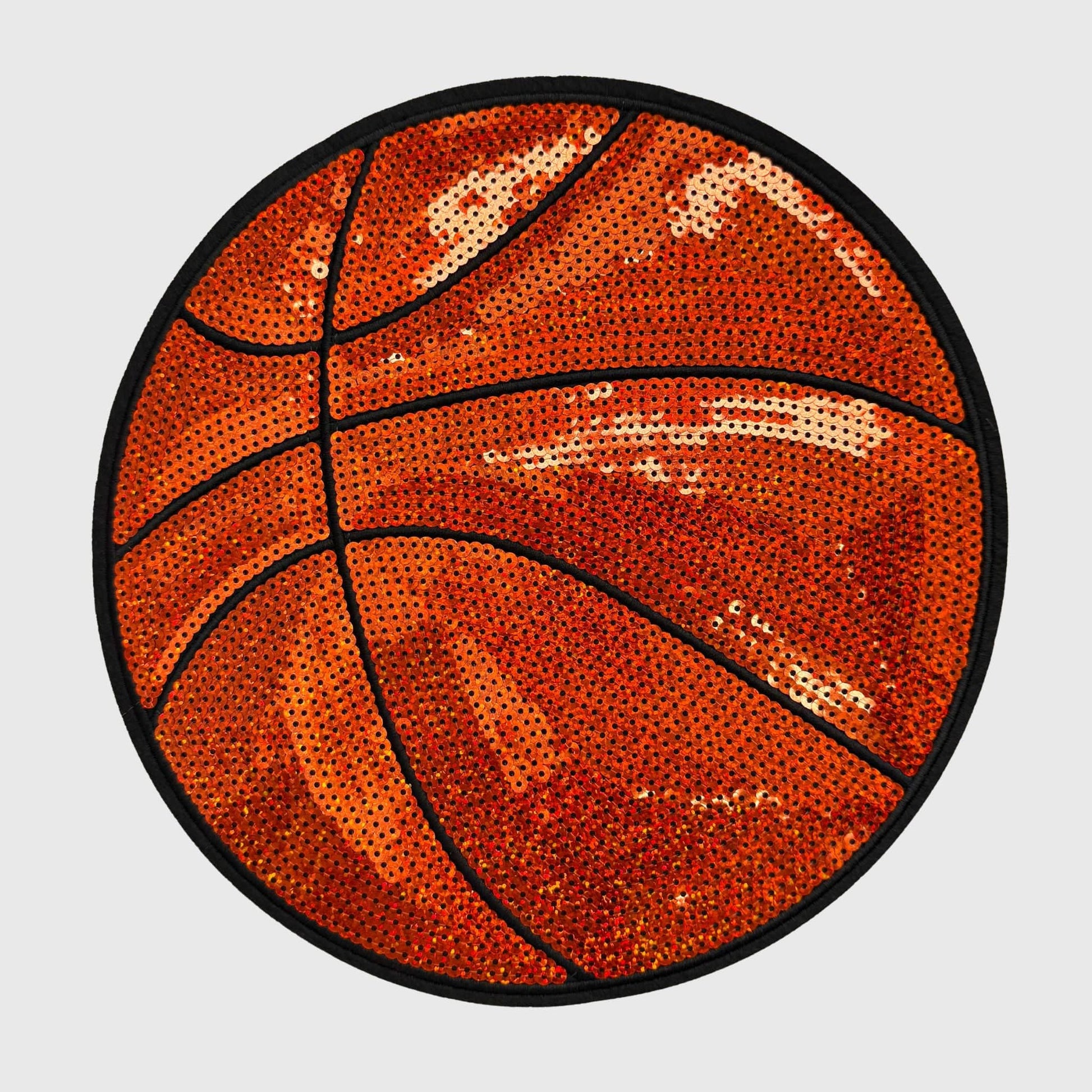 ILTEX Apparel Chenille Patches Basketball CP1229 - Sequin Sports Ball Patch Collection