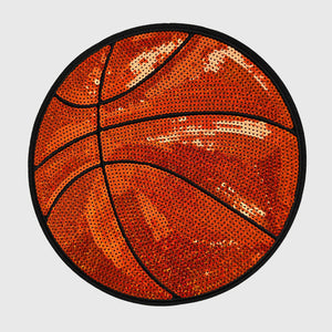 ILTEX Apparel Chenille Patches Basketball CP1229 - Sequin Sports Ball Patch Collection