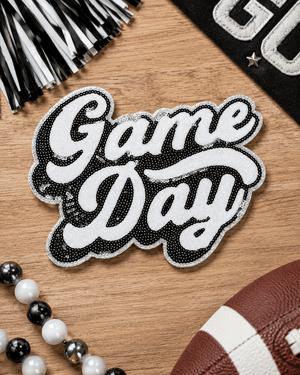 ILTEX Apparel Chenille Patches Black CP1118 - Game Day