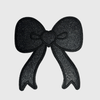 CP1211 - Glittery bow Patch - Black
