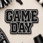 ILTEX Apparel Chenille Patches Black CP1246 - Glittery Game Day Hat Patches