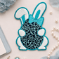 ILTEX Apparel Chenille Patches Blue CP1251 - Cheetah Egg & Bunny Easter Patch
