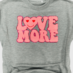ILTEX Apparel Chenille Patches CP1013 - 'Love More' Chenille Patch
