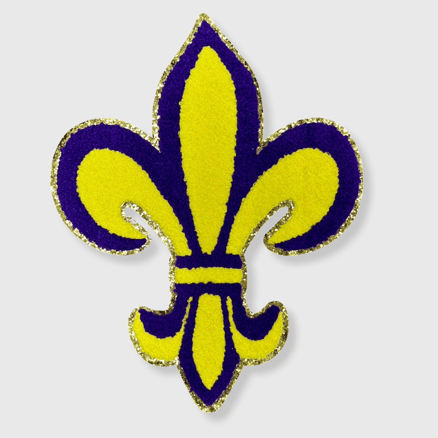 ILTEX Apparel Chenille Patches CP1030 - Mardi Gras Fleur De Lis Chenille Patch