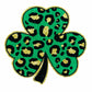 ILTEX Apparel Chenille Patches CP1038 - S. Patrick's Clover Cheetah Chenille Patch