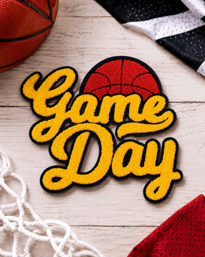 ILTEX Apparel Chenille Patches CP1058 - Basketball Game Day Chenille Patch