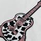 ILTEX Apparel Chenille Patches CP1062 - Guitar Cow Chenille Patch