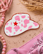 ILTEX Apparel Chenille Patches CP1063 -Pink Cowboy Hat Chenille Patch