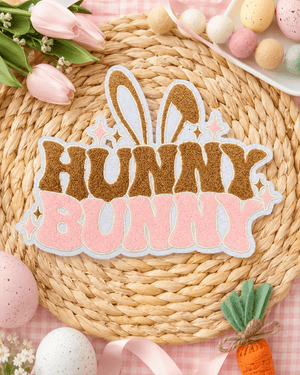 ILTEX Apparel Chenille Patches CP1070 - Hunny Bunny Chenille Patch