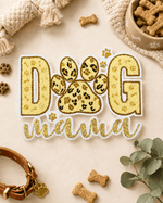 ILTEX Apparel Chenille Patches CP1097 -  Dog Mama Sequin Patch