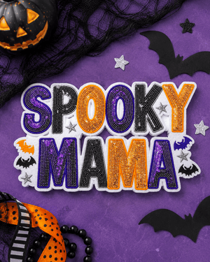ILTEX Apparel Chenille Patches CP1100 - Spooky Mama Sequin Patch