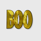 ILTEX Apparel Chenille Patches CP1103 - BOO Golden Orange Sequin Patch