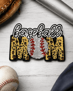 ILTEX Apparel Chenille Patches CP1109 - Baseball Mom Sequin Cheetah